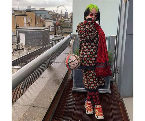 billie eilish gucci basketball bag|Billie Eilish Gucci jeans.